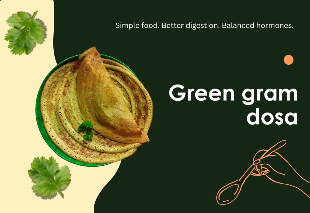 Green gram dosa/Pesarattu