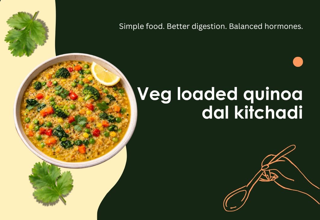 Veggie loaded Quinoa Kichidi