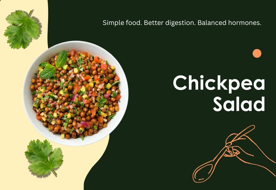 Black chickpea salad